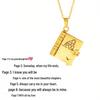 Titanium Steel Love Letter Pendant Necklace for Couples - Clavicle Chain for Girls.