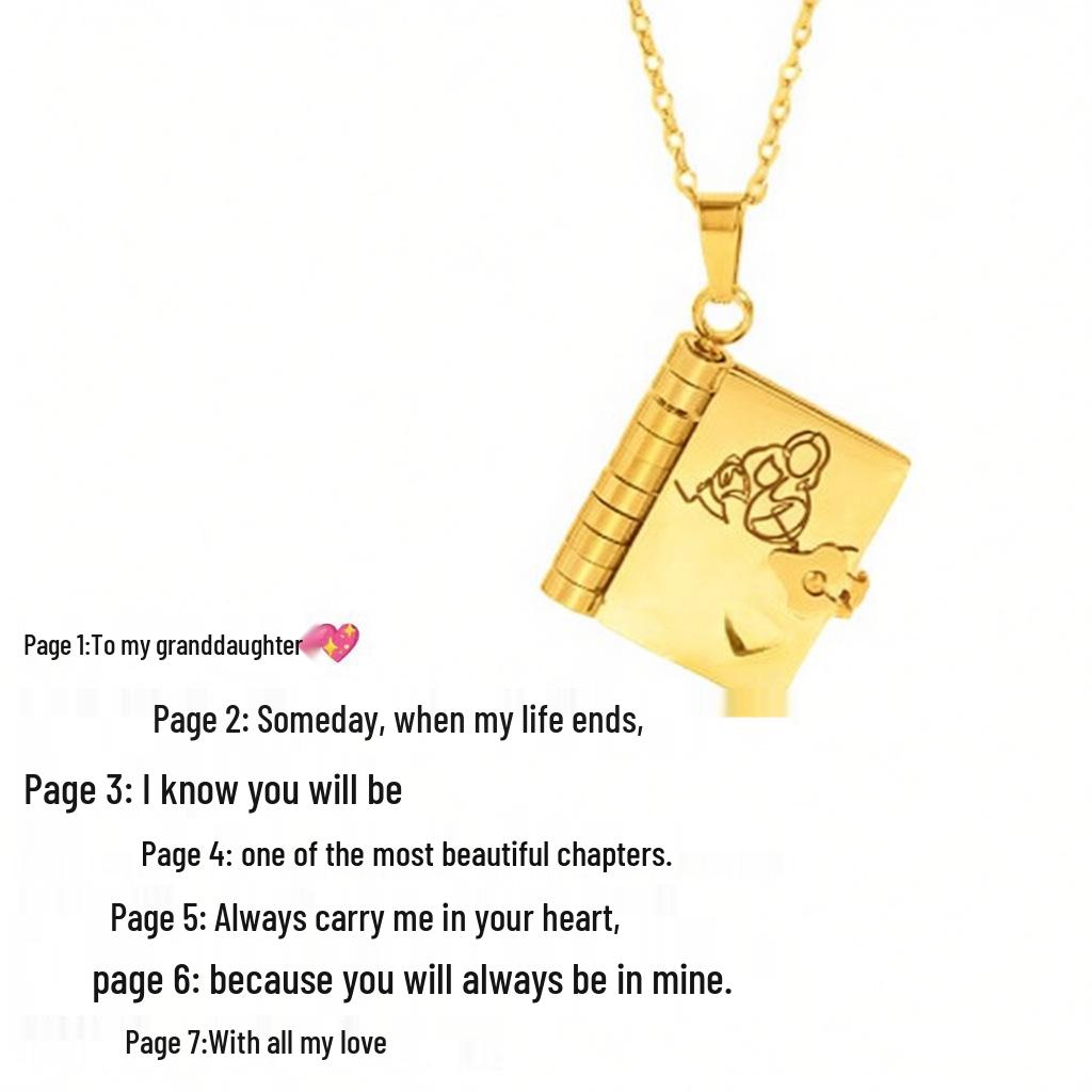 Titanium Steel Love Letter Pendant Necklace for Couples - Clavicle Chain for Girls.