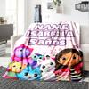 Customiz Name Personality Gabby's Dollhouse Blanket Soft &Warm Sofa Office Bed Travel Lunch Break Blanket, Gift Suitable All Seasons