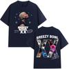 Chris Brown Breezy Bowl XX 2025 Tour Concert Merch T-shirt Men's Women Fashion Hip Hop T Shirt  Casual Oversized T-shirts