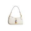 X Disney Mickey Mouse White Pebbled Leather Teri Shoulder Bag for Daily Use