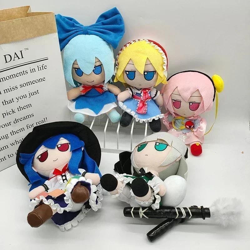 20cm TouHou Project Plush Toy Patchouli Knowledge Moriya Suwako Sealed Club Stuffed Doll Hakurei Reimu Plushie Figure Xmas Gift
