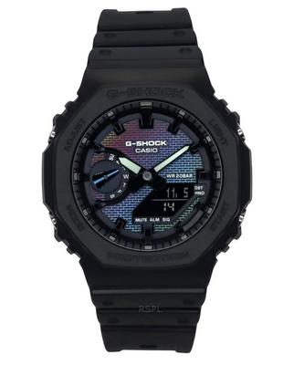 G-Shock Analog-Digital-Armband aus biobasiertem Harz, mehrfarbiges Zifferblatt, Quarz GA-2100RW-1A 200M Herrenuhr