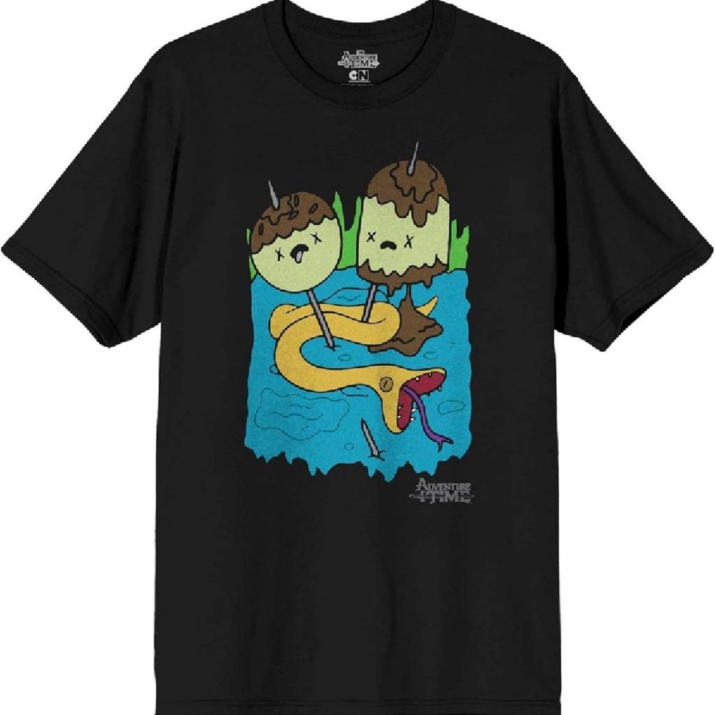 Adventure Time Prinsessan Bubbelgums Rock T-shirt Herr Svart Kortärmad T-shirt
