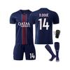 (#14 D.DOUE) 25-26 Paris Main Old Model Number Football Jersey for Kids and Adults