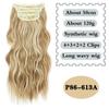 LISI HAIR Syntetiska Clip-in Naturliga Hårförlängningar Långa Vågiga Tjocka Hårstycken För Kvinnor Daglig Användning