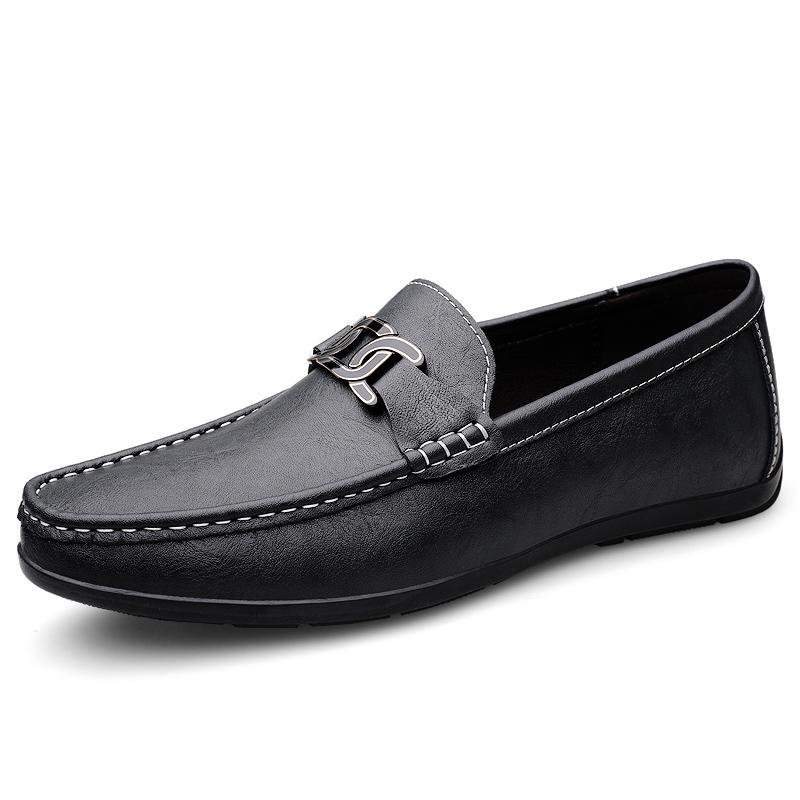 Genuine Leather Man Loafers Handmade Business Casual Shoes for Men Boat Shoes Slipon Driving Flats Male Leisure Walk Moccasins