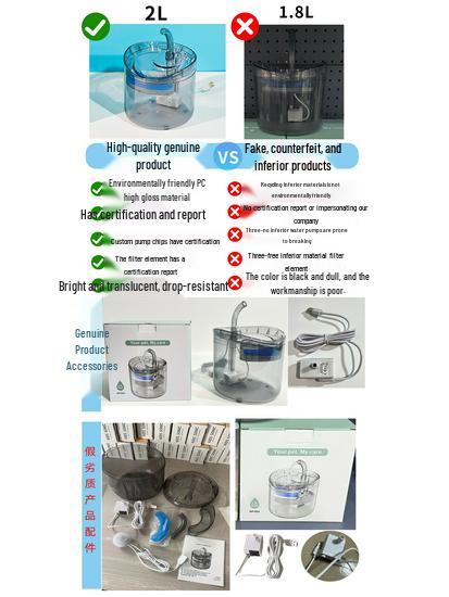 Intelligenter Haustier-Wasserspender & Futterautomat mit automatischem Umwälzfilter für Katzen und Kätzchen