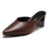 Fashion Trendy Ladies Slippers Pointed Toe Sexy Women Shoes Mules Summer Slip On Slippers Half Slippers Women's Sandals Summer 2024 New