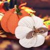 Calabazas de Ganchillo Decoración de Otoño Hecha a Mano Adornos de Calabaza Tejidos para Acción de Gracias Halloween Decoraciones Centrales de Mesa para el Hogar