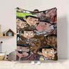 1pc Mr. Bean Adventures Flannel Throw Blanket HD Printed Lightweight Soft Warm All Season Blanket for Sofa, Bed, Travel, Camping Machine Washable