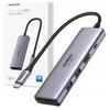 Adapter 5W1 Ugreen Revodok Cm511, Hub Usb-C Do 2X Usb,Hdmi, Usb-C, Tf/Sd (Szary)