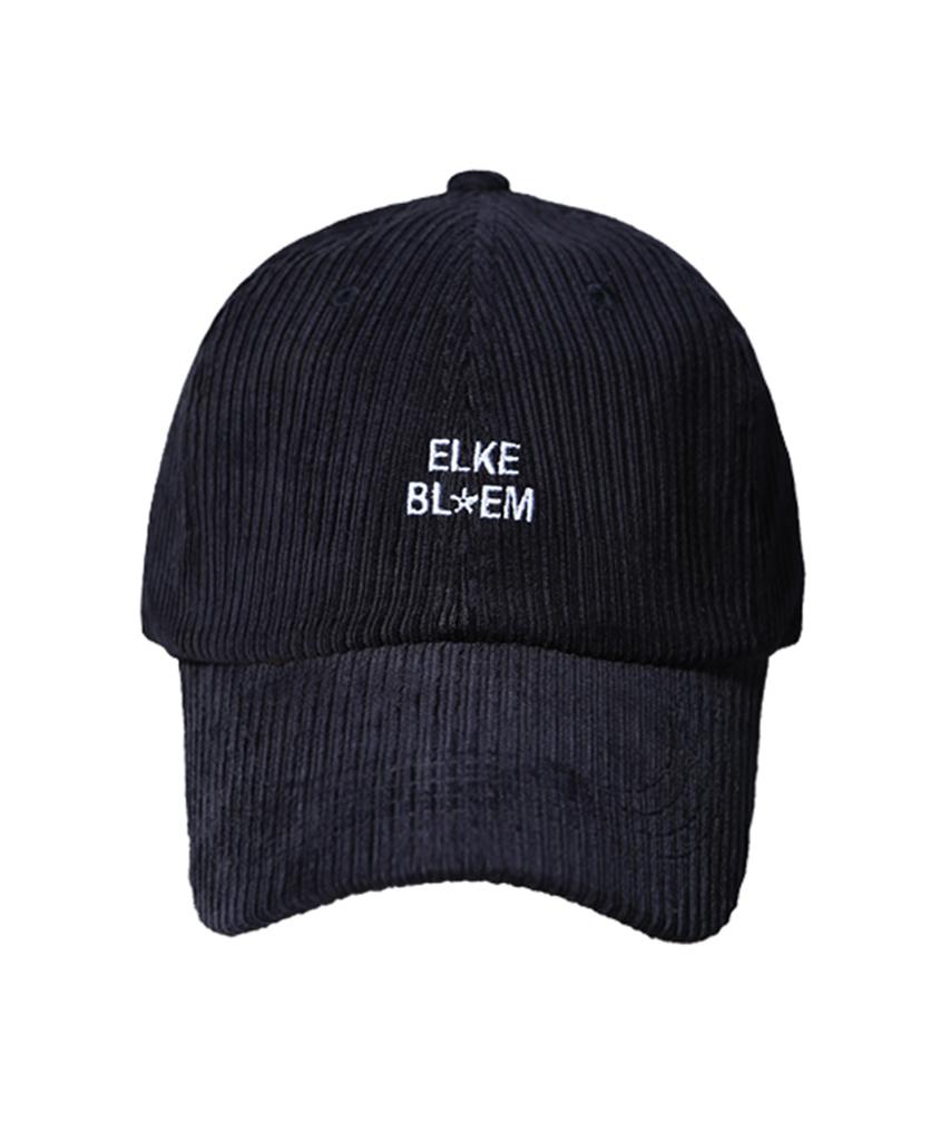 Elkebeullum Logo Corduroy Navy Ball Cap