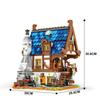 2366PCS Medieval Blacksmith Shop Building Blocks European City Street View Store MOC Building Model Bricks Toys Gifts For Kids