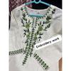 Bawełna Len Kurti Spodnie Dupatta Zestaw Indyjski Bollywood Etniczny Salwar Kameez Sukienka