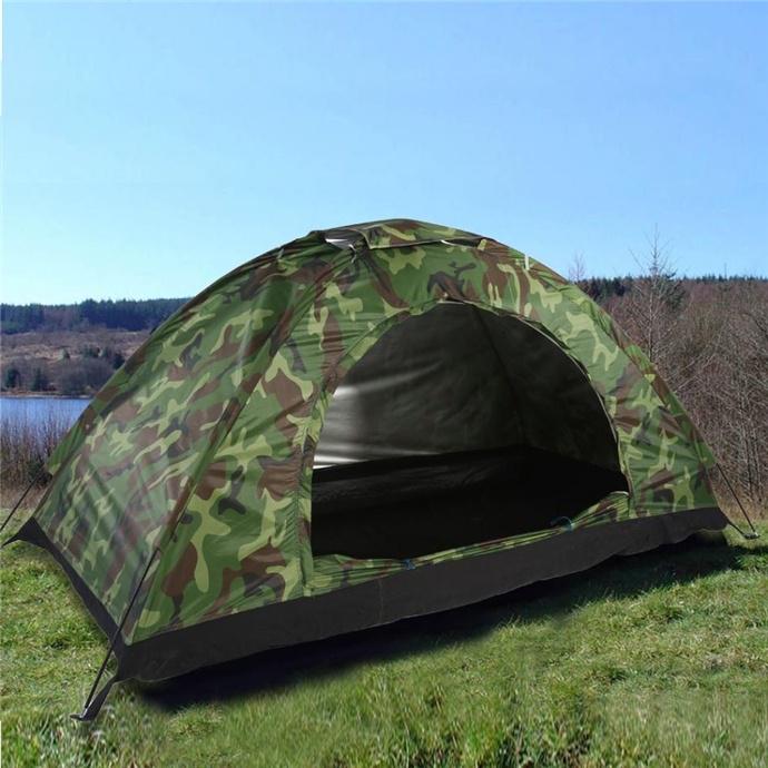 1-4 Person Portable Outdoor Camping Camouflage Tent  Recreation Double Couple Tent Ultraviolet-proof