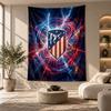 Arazzo Decorativo, Arte Murale Stampata Atletico Madrid, Appeso a Parete Leggero per Sfondo Camera da Letto