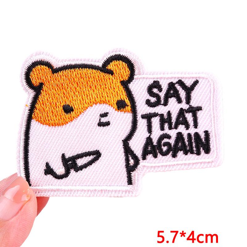 NEW Cartoon Animal Embroidered Patches Goose Frog Cat Patch Iron On Patches For Clothing Hats Jackets Backpack Embroidery Badges