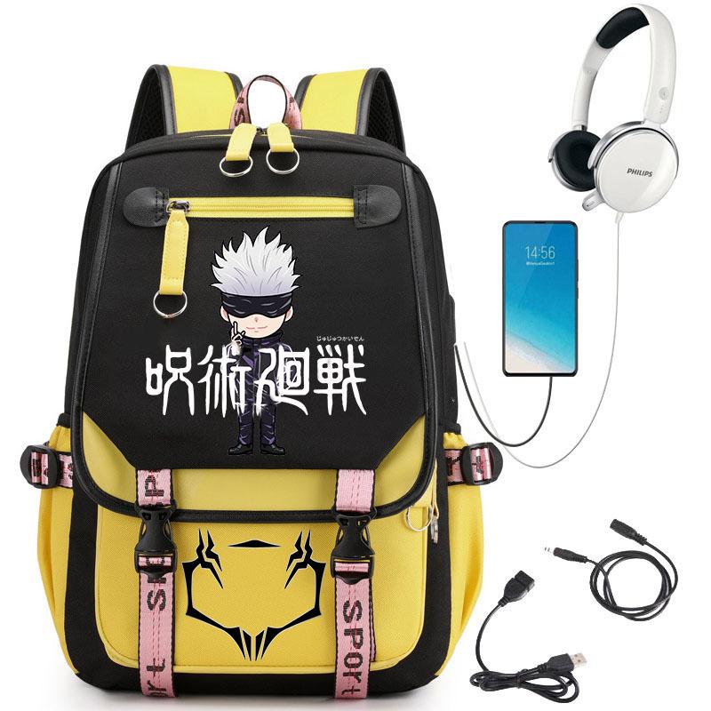 Popular Riman Peripheral Backpack Youth Student School Bag Usb Large Capacity Student Computer Bag