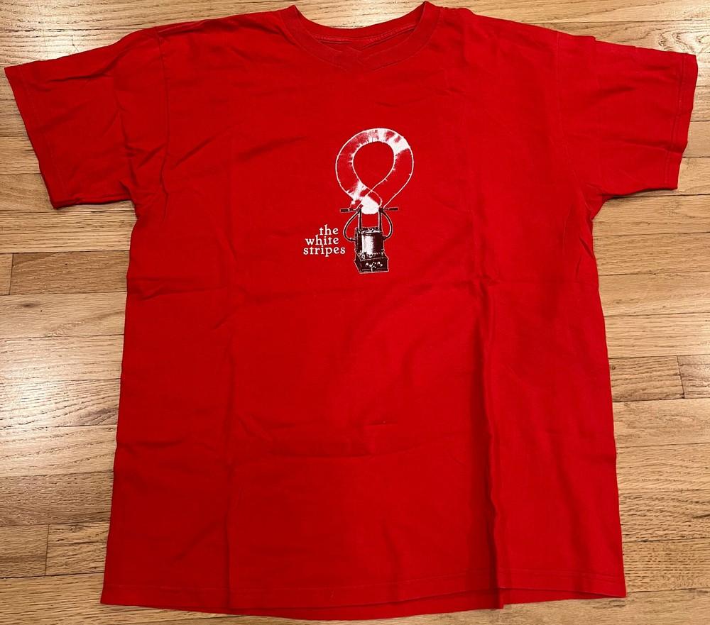 2005 The White Stripes Tour Concert TShirt Cotton Unisex Tee Size S4XL Unisex T-Shirt