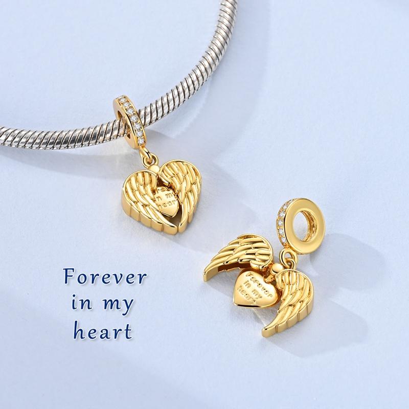 Charms 925 Silver Heart Hook Dog Cat Jesus Bear Charms Bead Pendant Fit Bracelet Necklace Woman Jewelry Gift