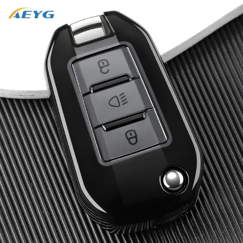TPU Schlüsselhülle Abdeckung Halter Anhänger Schlüsselanhänger Für Peugeot 208 3008 308 508 408 2008 307 4008 Für Citroen C4 C3 C6 Cactus C8 3 Tasten