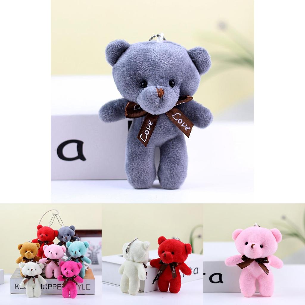 Entzückender Teddybär Plüschtier Schlüsselanhänger Weiche Stofftierpuppe Süßes Geschenk