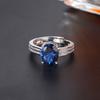 Ruby Live Adjustable Ring Spinel Versatile Geometric Design Trend Ring