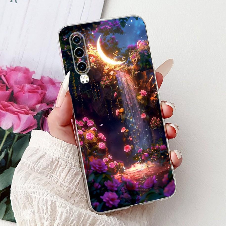 For Huawei P30 Case ELE-L29 ELE-L09 ELE-L04 Cover Luxury Dragon Cartoon Soft Silicone Clear Cover For Huawei P30 Pro P 30 Fundas