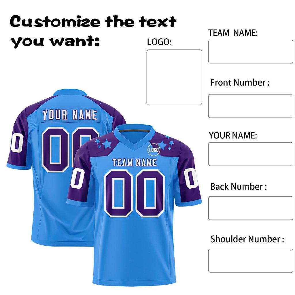 Custom Football Jerseys Personalized Printed Team Name & Number Sports Uniform For Men Women Youth