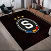 AC Sparta Prague Flannel Pattern Square Carpet,Area Rug,Carpet Rug for Living Room Bedroom Sofa Playroom Decor,Non-slip Floor Mat
