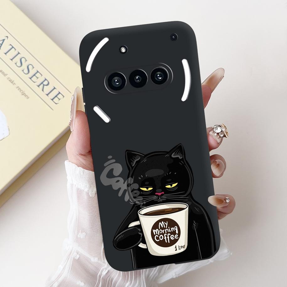 For Nothing Phone 3A A059 Case Cute Cartoon Panda Astronaut Soft Silicone Matte Black Cover For Nothing Phone3a Pro A059P Fundas