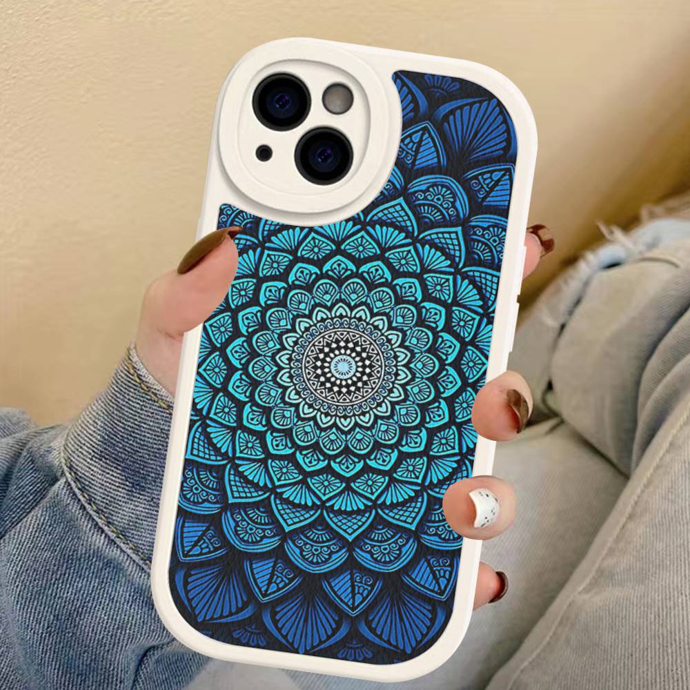 Indian Pattern Mandala Leather Phone Case For IPhone 15 14 13 Pro Max 12 11 16 Plus Phone Cover