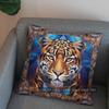 2D Geometric Leopard-Print Throw Pillow Cover Pattern Cushion Cover Suitable For Sofa Bedroom Car Pillow Cover
