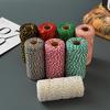 2mm Two-Color Cotton Cord for DIY Crafts, Christmas Decoration, Gift Wrapping, Baking, and Tags.