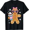 Lebkuchen Heiße Schokolade Trinken Damen Mädchen Weihnachtst-Shirt