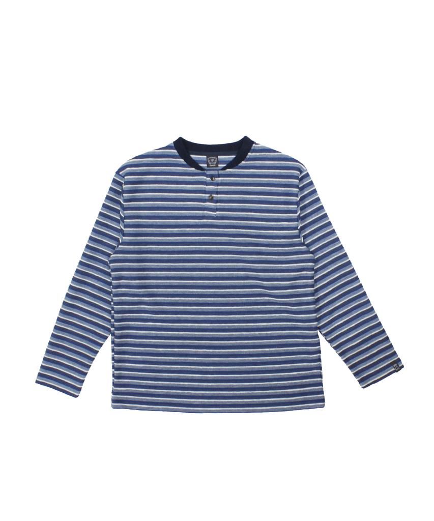 AZENDER Henry Boucle Stripe Navy
