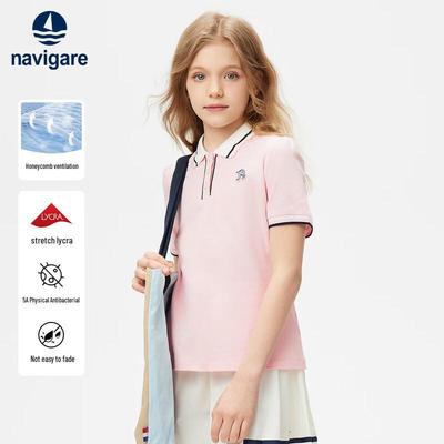 Girl's Short Sleeve Polo T-Shirt