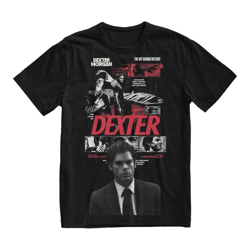 Dexter Morgan T Shirt 2026 New Bay Harbor Butcher Graphic 100% Cotton Men Women Unisex Vintage Oversized Streetwear Casual Tops