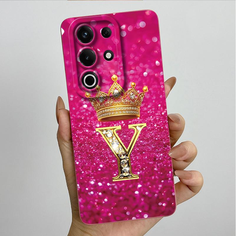 For itel S25 Ultra Case S686LN Luxury Crown Letters Matte Soft Silicone Protective Back Cover for ItelS25 S 25 Ultra 5G Fundas