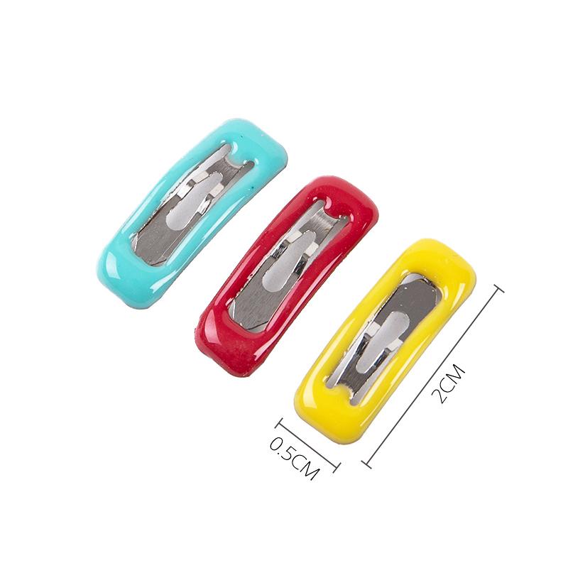 Color Mini Rectangular Clip Handmade Diy Hand -Made Card Doll Pet Clip
