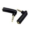 Male To Female Gold-plated Connector L Shape Jack Adapter Connector 90 Degree Audio Adapter Headphone Adapter Converter