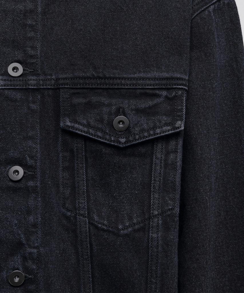 Musinsa Standard Relaxed Denim Trucker Jacket [Washed Black]