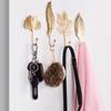 For Towel Clothes Home Decoration Wall Hanger Hanging Storage Rack Leaf Shape Wrought Iron Hook