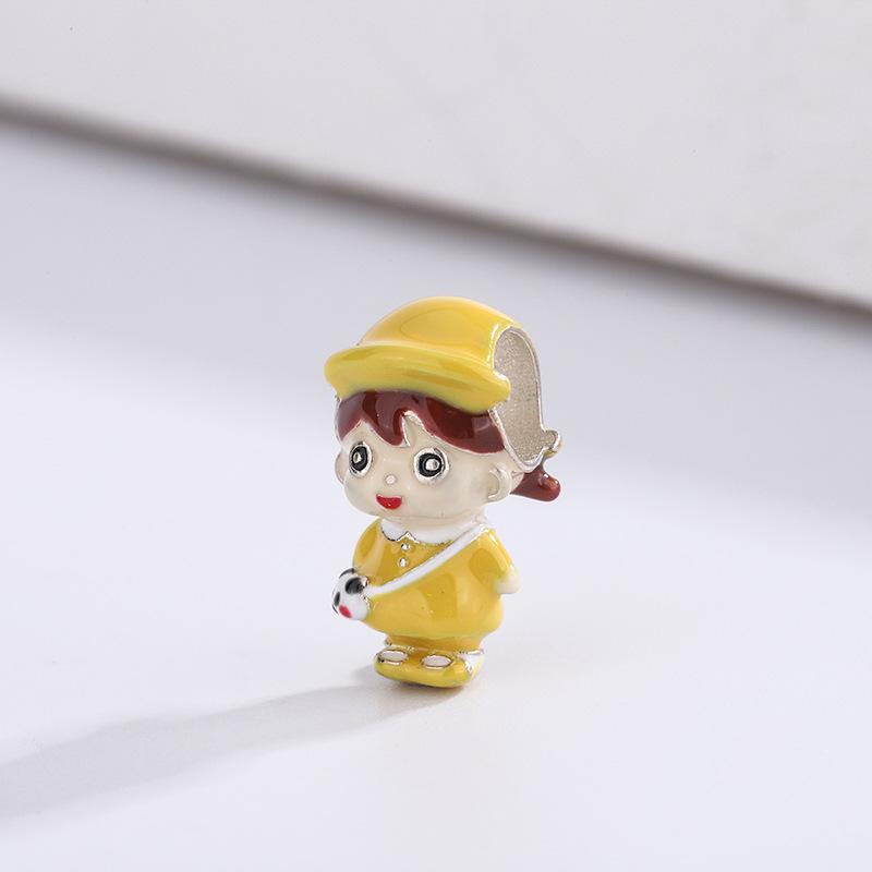 Brand New High Quality Fine Copper Metal Compatible With Authentic Original Bracelet High Quality Fine Jewelry Europe Cute Cartoon Doll Series Dangle