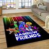 3D-spel R-Rainbow Friends Tecknad Matta för Vardagsrum Sovrum Heminredning, Golvmatta Halkfri för Soffa Dörrmatta Gåva Barn