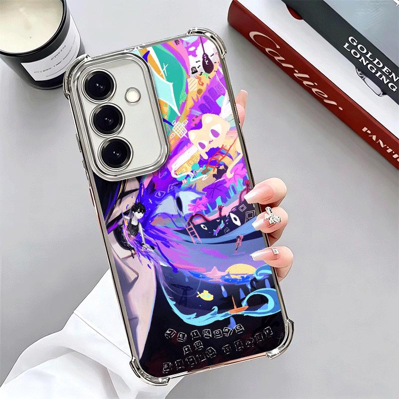Étui de téléphone souple style dessin animé O-Omori pour Samsung A17 A27 A07 A37 A57 A16 A56 A15 A55 A14 A54 A13 A53 A26 A36 A25 A35 A24 A34 A23