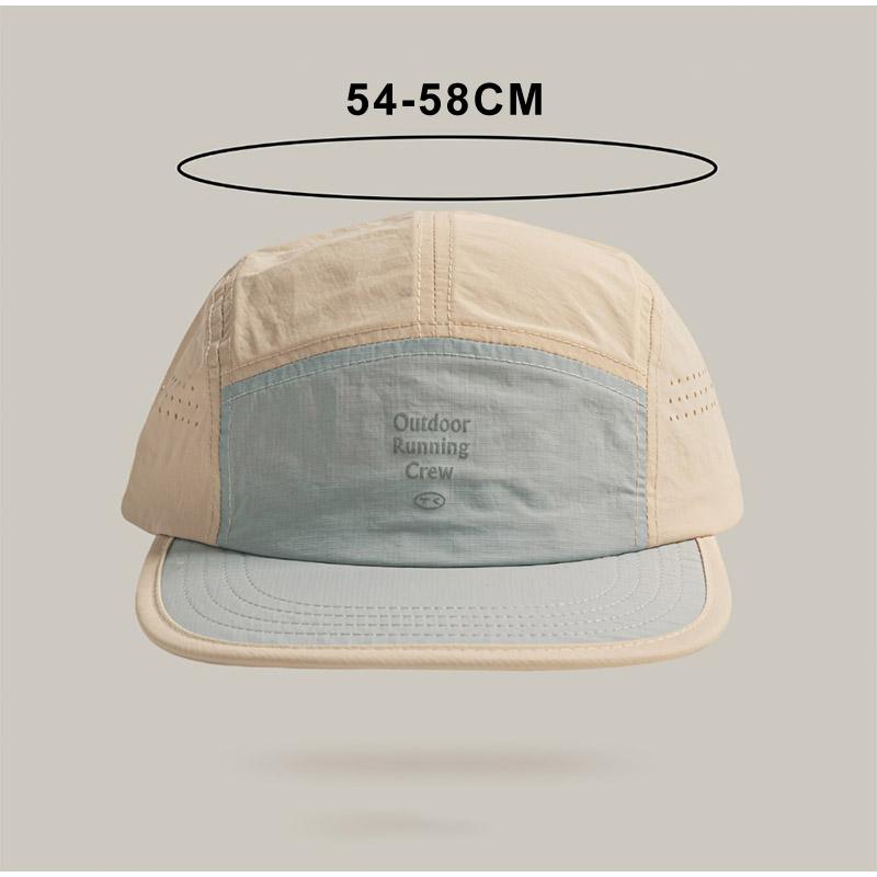 American Retro Color-blocked Quick-drying Hat Unisex Summer Lightweight and Breathable Peaked Cap Outdoor Sunshade Baseball Caps