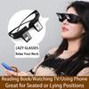 Lazy Eyeglasses Prismatic Periscope HD Glasses for Reading Watching TV Lying Down Comfortable Hands Free