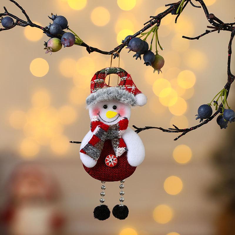 Santa, Snowman & Reindeer Plush Ornaments - Christmas Tree Decorations & Gifts